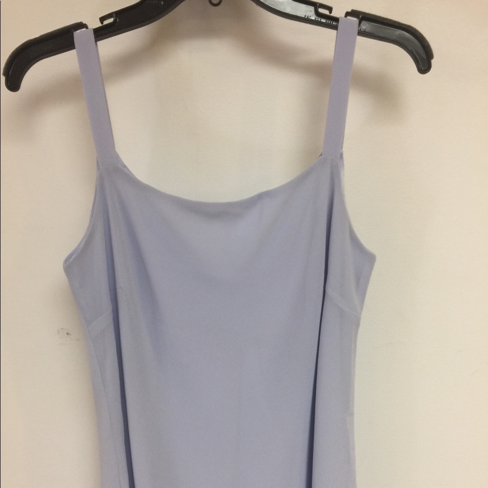 Grayish blue dress with jacket